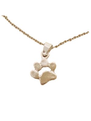 Kette mit Pfote versilbert